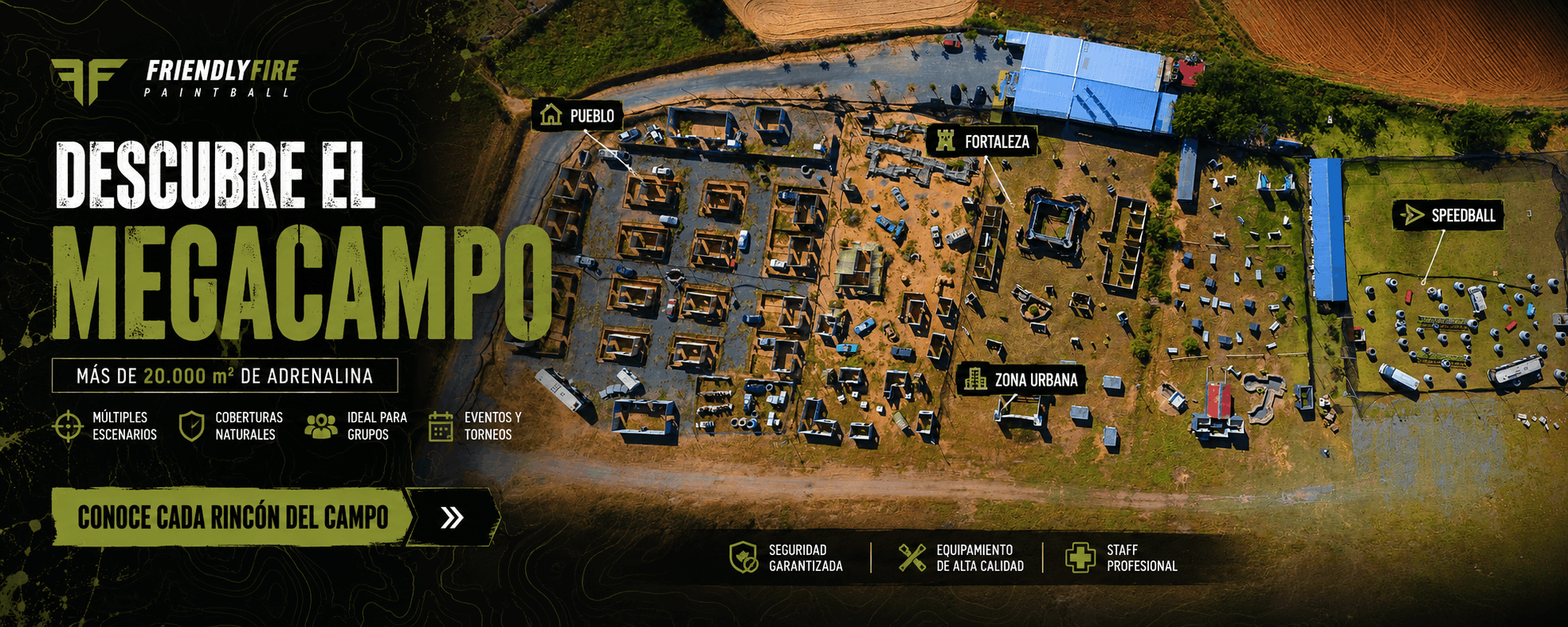 Imagen Megacampo Friendlyfire Paintball Imagen del Megacampo Friendlyfire Paintball